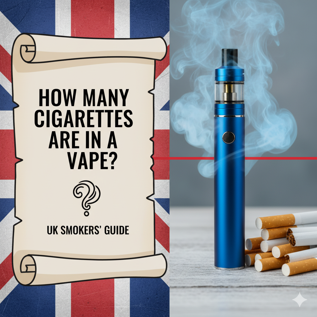 How Many Cigarettes Are in a Vape? UK Smokers' Guide Vape4World How Many Cigarettes Are in a Vape? UK Smokers' Guide Vape4World