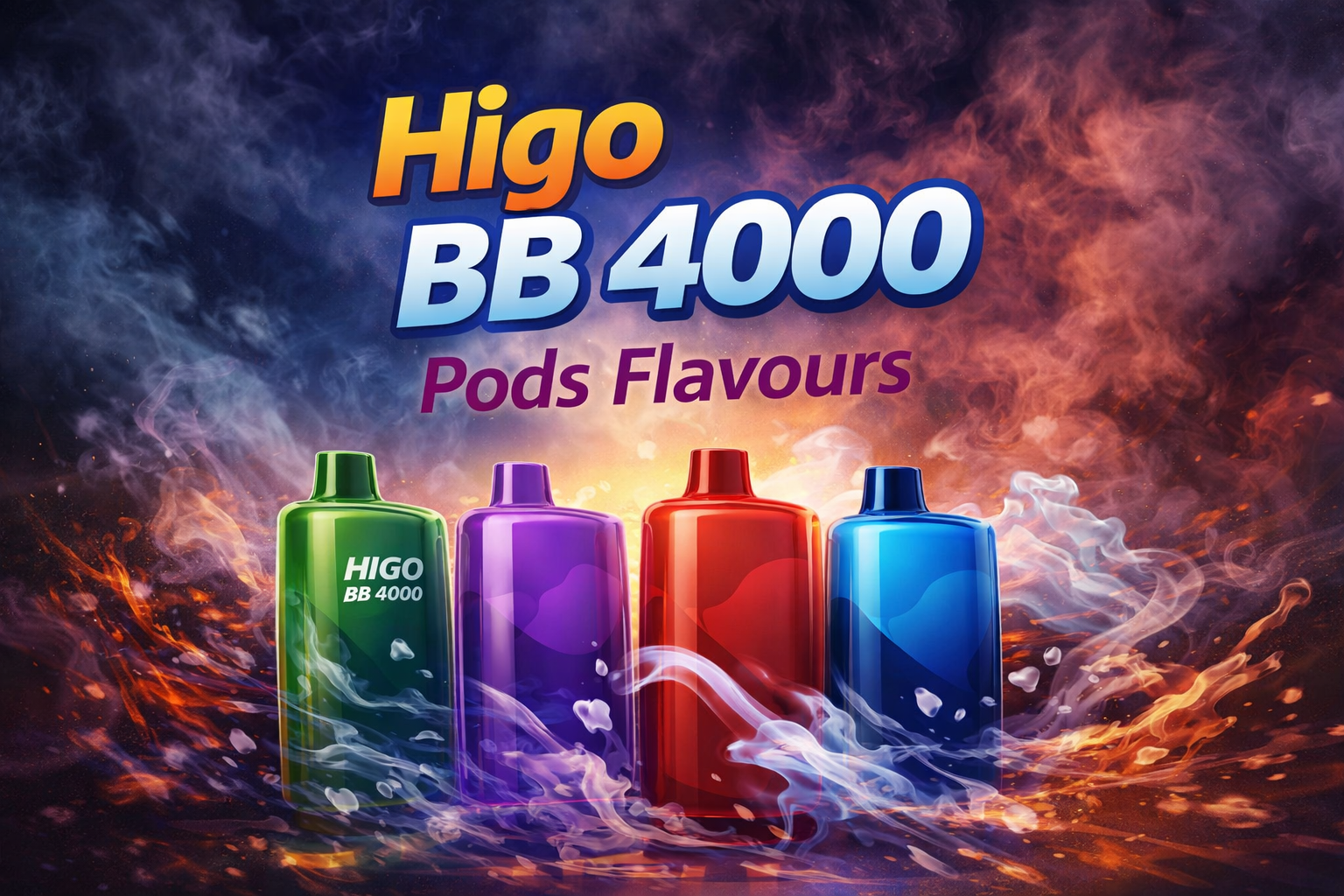 higo vape flavours Higo BB 4000 Rainbow Candy Prefilled Pod Kit