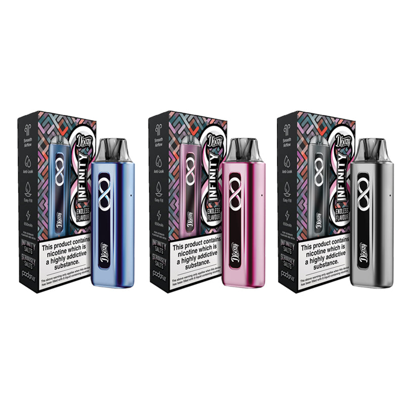 Doozy Vape Infinity 650mAh Refillable Pod Vape Kit Vape4World Doozy Vape Infinity 650mAh Refillable Pod Vape Kit Vape4World