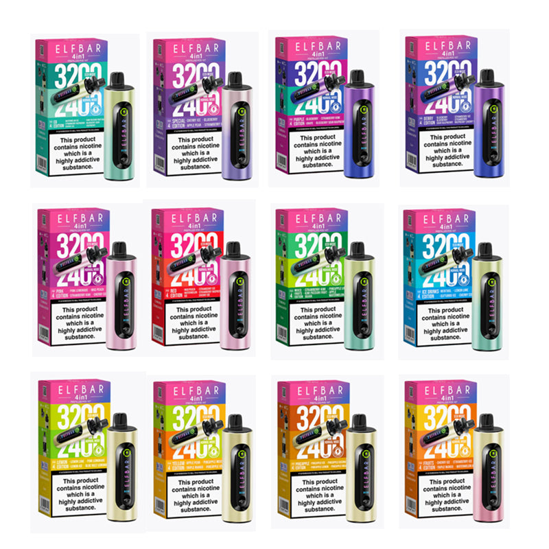 Elf Bar 4 in 1 Prefilled Pod Kit | 20mg (1500mAh, 3200 Puffs) Vape4World Elf Bar 4 in 1 Prefilled Pod Kit | 20mg (1500mAh, 3200 Puffs) Vape4World
