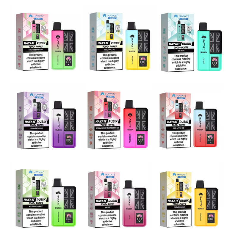 Hayati Rubik 7000 Puffs 850mAh 20mg Prefilled Pod Vape Kit Vape4World Hayati Rubik 7000 Puffs 850mAh 20mg Prefilled Pod Vape Kit Vape4World