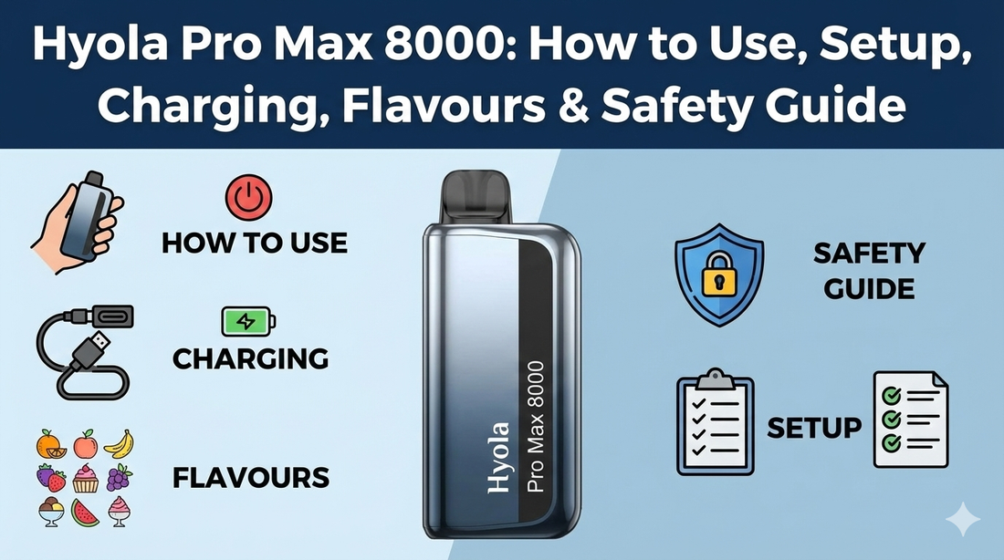 Hyola Pro Max 8000 How to Use, Charge & Safety Guide | Vape4world Vape4World Hyola Pro Max 8000 How to Use, Charge & Safety Guide | Vape4world Vape4World
