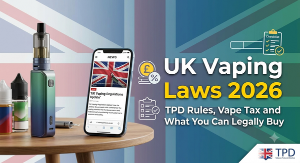 UK Vaping Laws 2026: TPD Rules, Vape Tax and What You Can Legally Buy