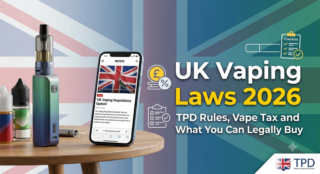 UK Vaping Laws 2026: TPD Rules, Vape Tax and What You Can Legally Buy