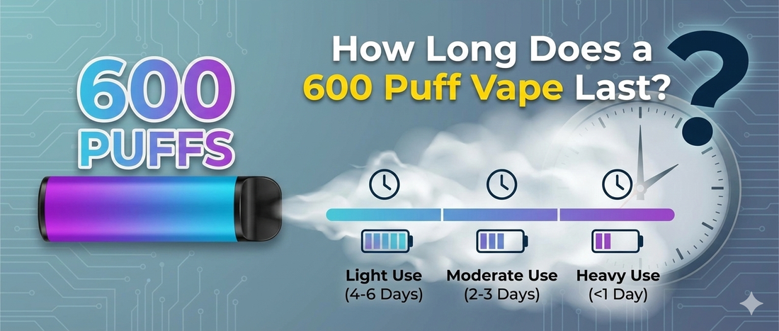 How Long Does a 600 Puff Vape Last? Vape4World How Long Does a 600 Puff Vape Last? Vape4World