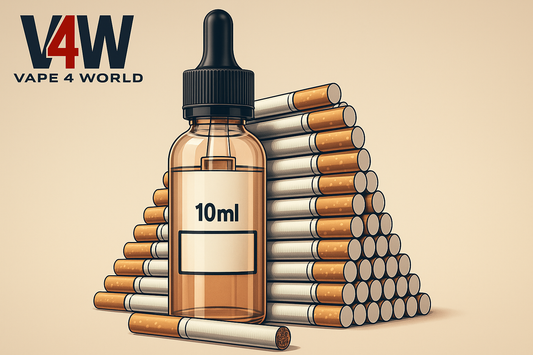 How Many Cigarettes Are in a 10ml Bottle of E-Liquid? (Nicotine Equivalency Explained)