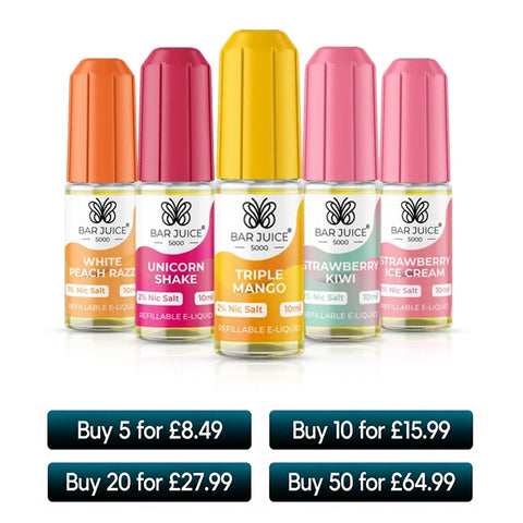 Bar Juice 5000 Nic Salt E Liquid 10/20mg-10ml