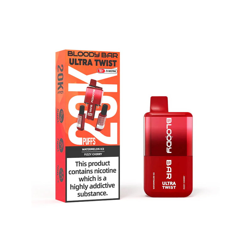 bloody bar vape Bloody Bar Ultra Twist 20K 20mg Replaceable Prefilled Pod Vape Kit – Vape4World