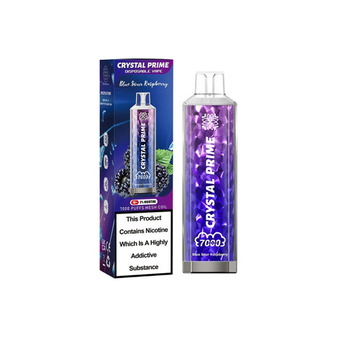 Crystal Prime 7K 7000 Puffs 0mg Nicotine Free Disposable Vape Kit