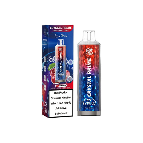 Crystal Prime 7K 7000 Puffs 0mg Nicotine Free Disposable Vape Kit