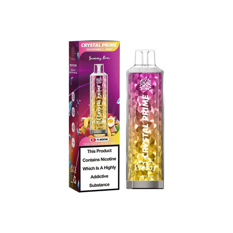 Crystal Prime 7K 7000 Puffs 0mg Nicotine Free Disposable Vape Kit