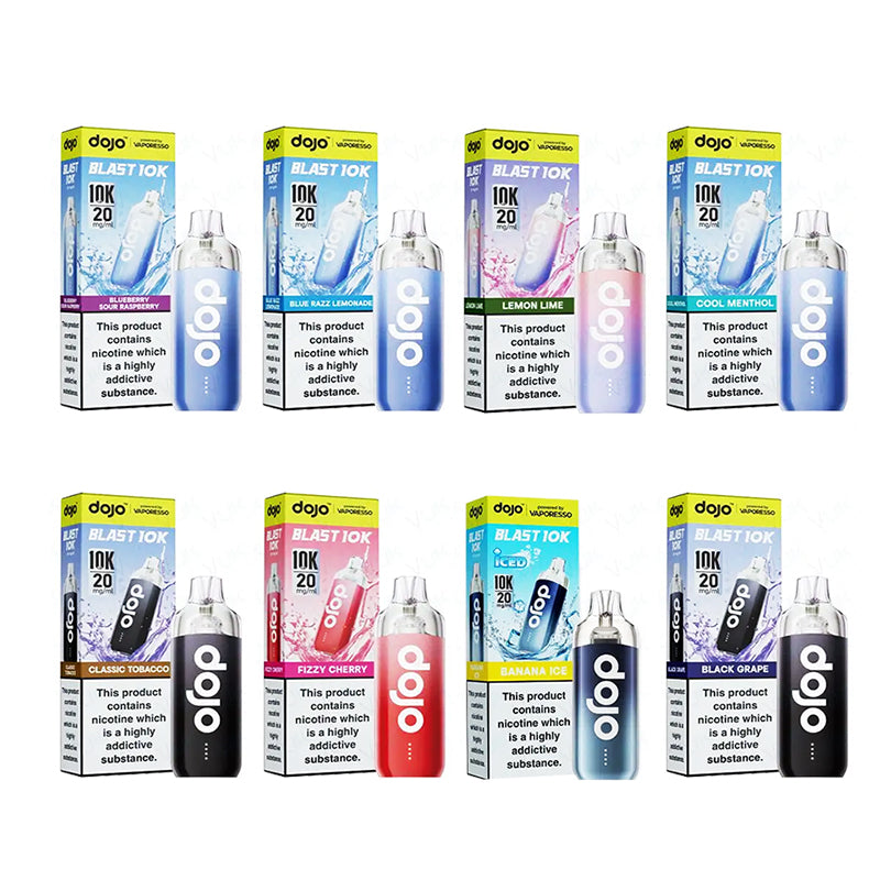 Vaporesso Dojo Blast 10K 20mg Prefilled Pod Vape Kit Vape4World Vaporesso Dojo Blast 10K 20mg Prefilled Pod Vape Kit Vape4World