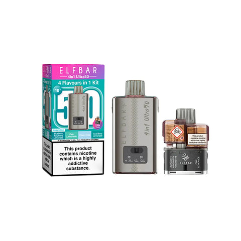 Elf Bar 4 in 1 Ultra 50 20mg Prefilled Pod Vape Kit