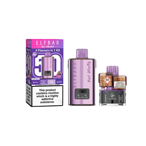 Elf Bar 4 in 1 Ultra 50 20mg Prefilled Pod Vape Kit