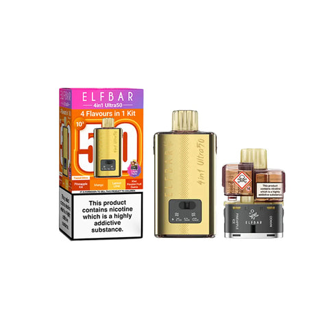 Elf Bar 4 in 1 Ultra 50 20mg Prefilled Pod Vape Kit