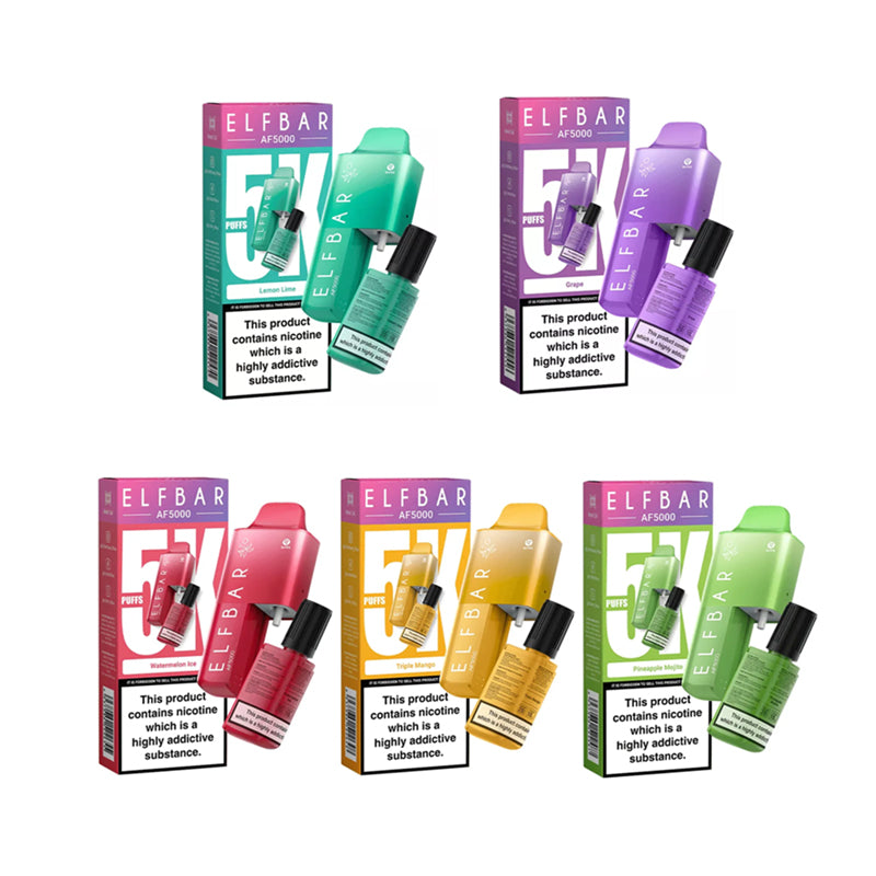 Elf Bar AF5000 5K 5000 Puffs Disposable Vape Kit (Buy 4 Pay For 3)