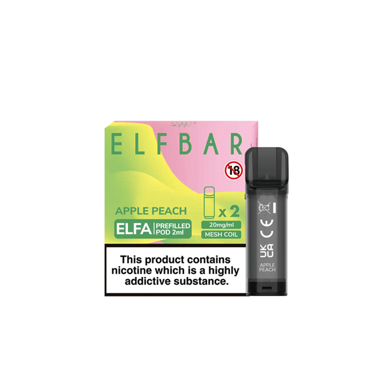 Elf-Bar-Elfa-Pre-filled-Pods-Apple-Peach  800 × 800px