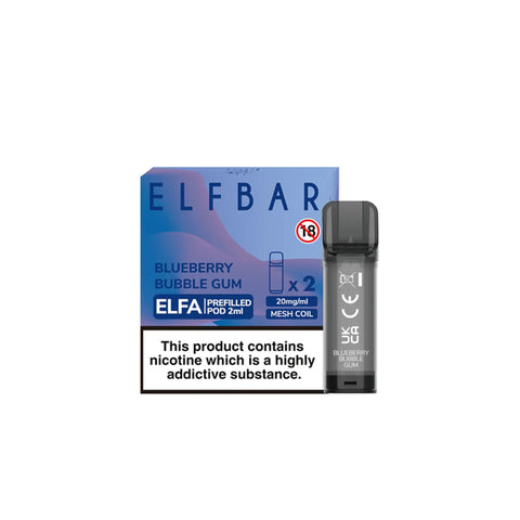 Elf-Bar-Elfa-Pre-filled-Pods-Elf-Blueberry-Bubblgum  800 × 800px