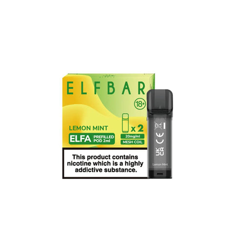 Elf-Bar-Elfa-Pre-filled-Pods-Elf-Lemon-Mint  800 × 800px