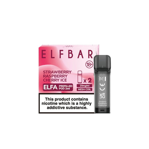 Elf-Bar-Elfa-Pre-filled-Pods-Strawberry-Raspberry-Cherry-Ice  800 × 800px