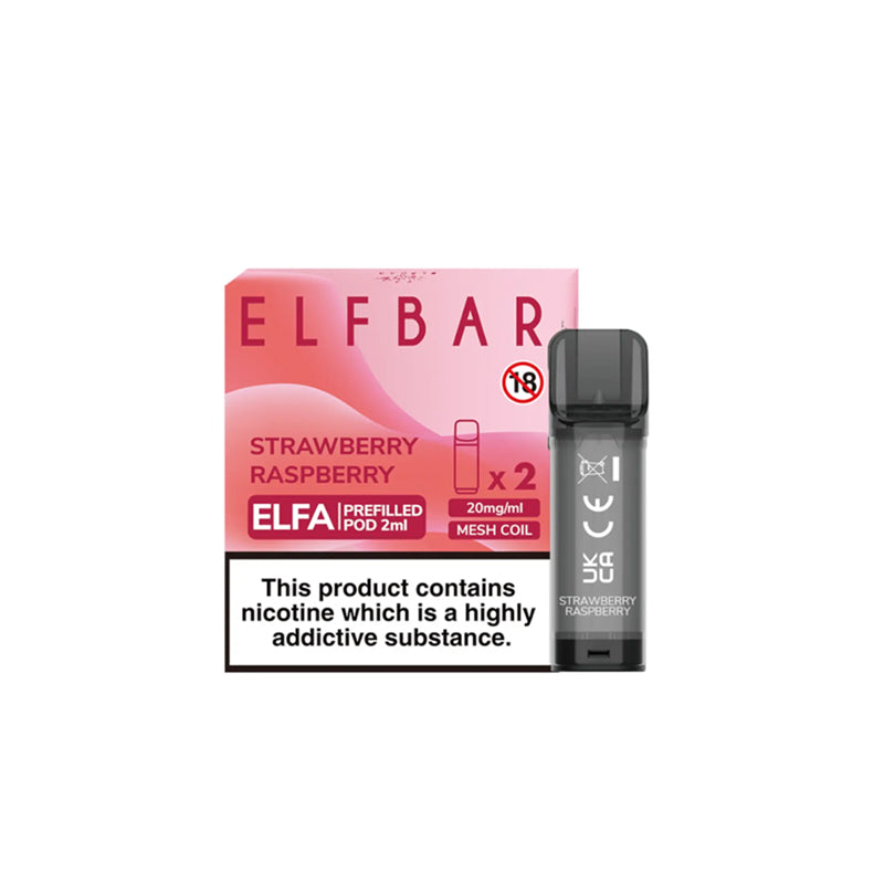 Elf-Bar-Elfa-Pre-filled-Pods-Strawberry-Raspberry  800 × 800px