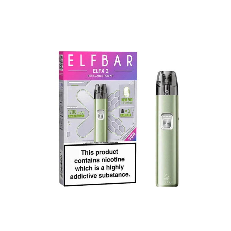 Elf-Bar-Elfx-2-Pod-Vape-Kit-Mint-Green