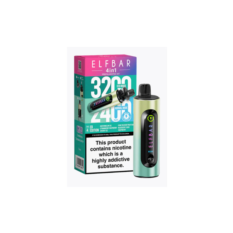 Elf Bar 4 in 1 Prefilled Pod Kit | 20mg (1500mAh, 3200 Puffs) Vape4World Elf Bar 4 in 1 Prefilled Pod Kit | 20mg (1500mAh, 3200 Puffs) Vape4World