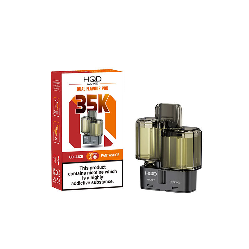 HDQ Glow Air 35K 20mg Prefilled Replacement Pods