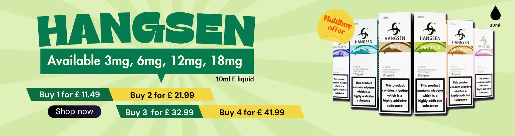 Hangsen E Liquid Vape Juice | Vape 4 World  Vape4World