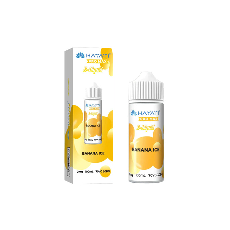 Hayati-Pro-Max-100ml-E-Liquid-Banana-Ice  800 × 800px