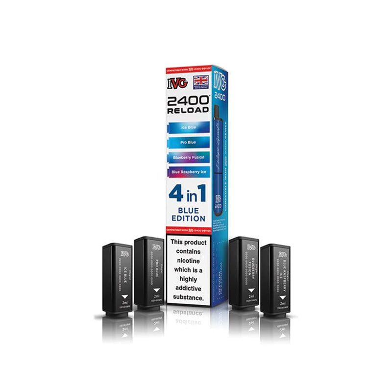 IVG-2400-4-in-1-Reload-Prefilled-Pods-Blue-Edition