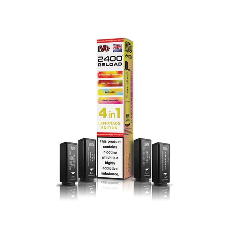 IVG-2400-4-in-1-Reload-Prefilled-Pods-Lemonade-Edition
