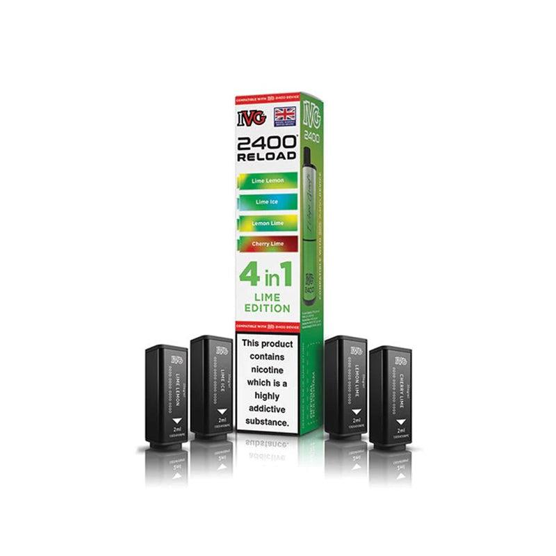 IVG-2400-4-in-1-Reload-Prefilled-Pods-Lime-Edition