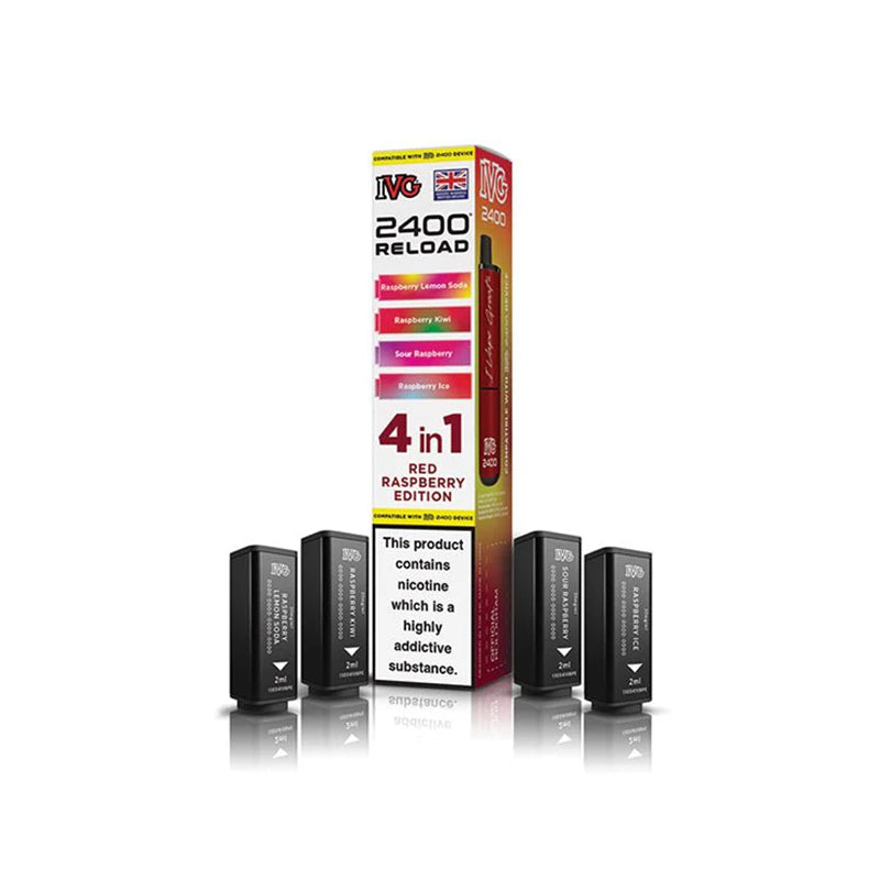 IVG-2400-4-in-1-Reload-Prefilled-Pods-Red-Raspberry-Edition
