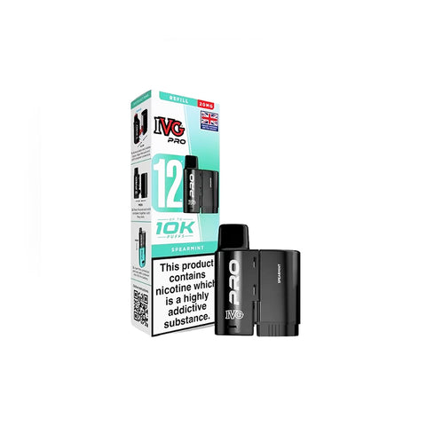 IVG-Pro-12-Prefilled-10K-Replacement-Pods-Spearmint