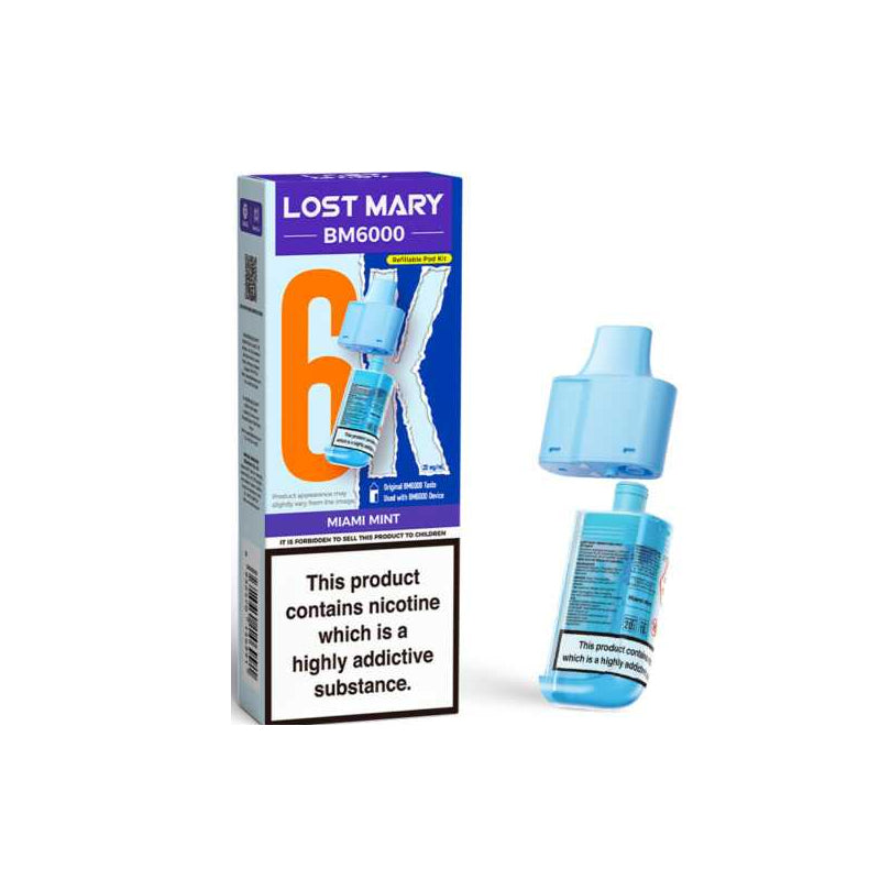 Lost Mary BM6000 Pods Pre-filled 20mg Replacement Pods