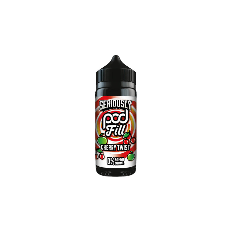 Seriously-Pod-Fill-100ml-E-Liquid-Cherry-Twist  800 × 800px