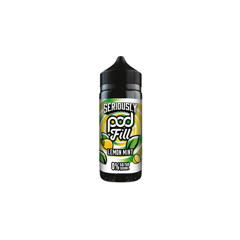 Seriously-Pod-Fill-100ml-E-Liquid-Lemon-Mint  800 × 800px