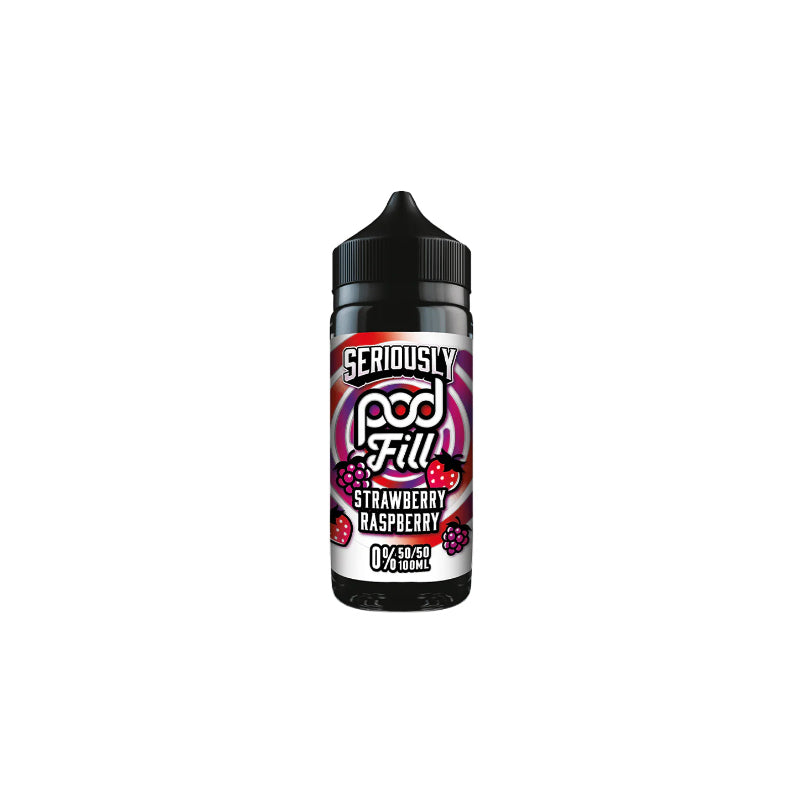 Seriously-Pod-Fill-100ml-E-Liquid-Strawberry-Raspberry  800 × 800px