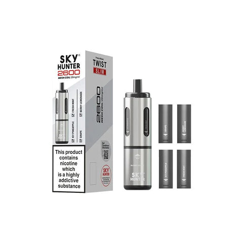 Sky-Hunter-2600-Disposable-Vape-Bar-Silver 800 × 800px