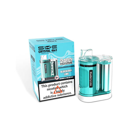 SKE Crystal 4 in 1 Prefilled  2400 Puffs Pod Vape Kit