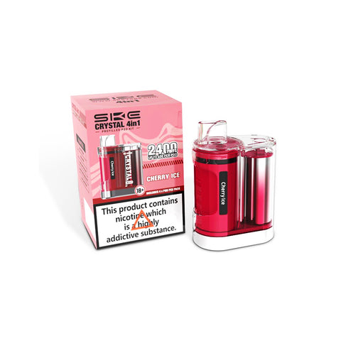 SKE Crystal 4 in 1 Prefilled  2400 Puffs Pod Vape Kit
