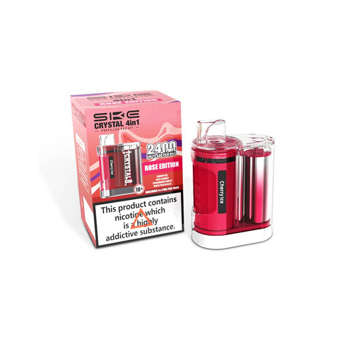 SKE Crystal 4 in 1 Prefilled  2400 Puffs Pod Vape Kit