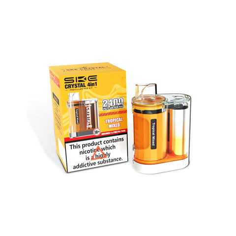 SKE Crystal 4 in 1 Prefilled  2400 Puffs Pod Vape Kit