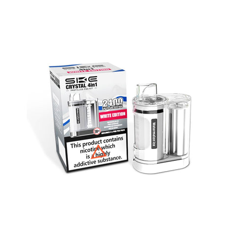SKE Crystal 4 in 1 Prefilled  2400 Puffs Pod Vape Kit