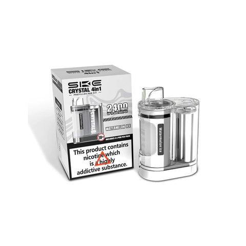 SKE Crystal 4 in 1 Prefilled  2400 Puffs Pod Vape Kit