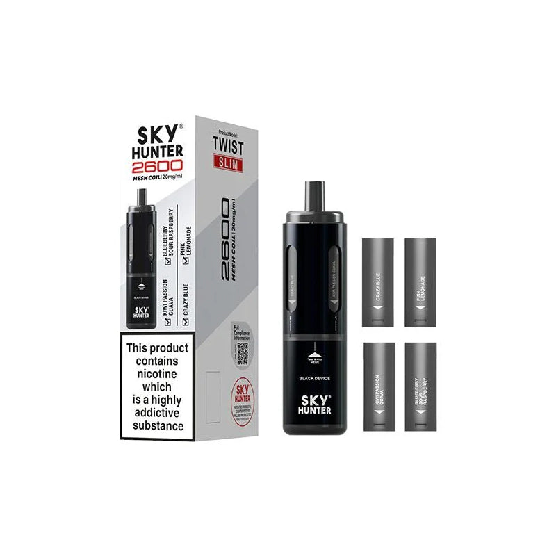 Sky-Hunter-2600-Disposable-Vape-Bar-Black  800 × 800px