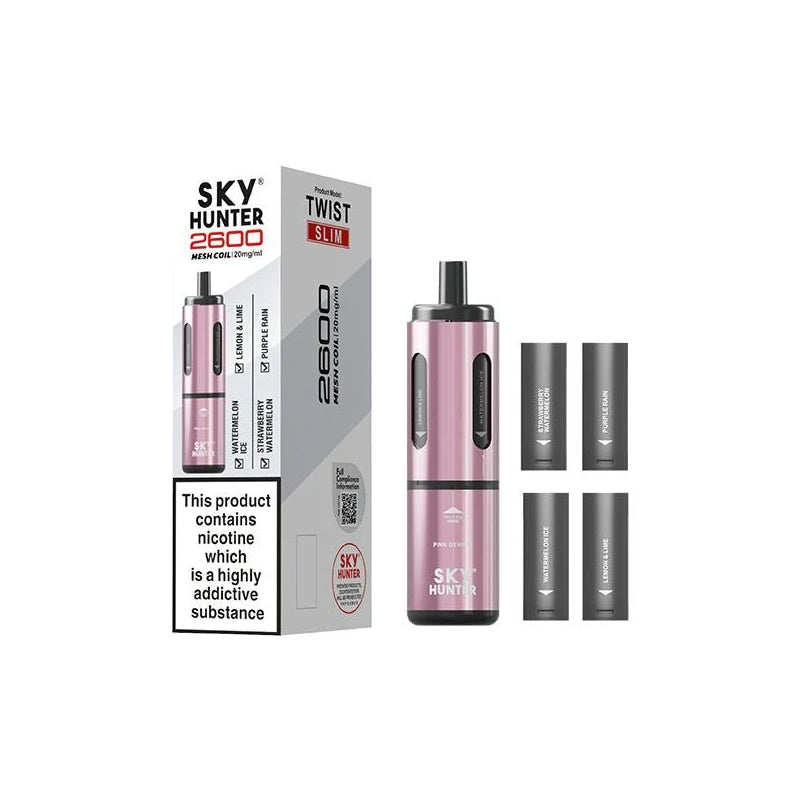 Sky-Hunter-2600-Disposable-Vape-Bar-Pink  800 × 800px