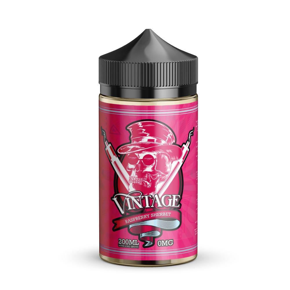 Vintage 200ml e liquid Raspberry sherbet