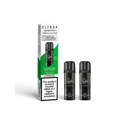 Elf Bar 600 prefilled replacement pods for compatible Elf Bar pod devices